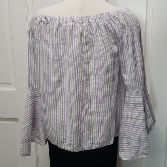 Anthropologie Solita6off the shoulder stripe top - Picture 8 of 8